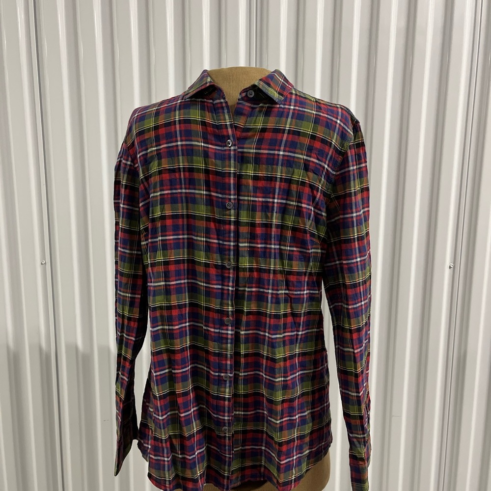 J. Mclaughlin Plaid Print Button Down - image 1